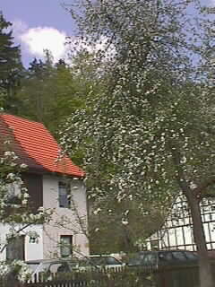 Das Haus unseres Gastgebers in Herzhausen an der Eder