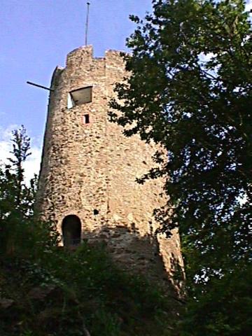 Foto des Tages vom 20.06.1999: Der Turm der Zähringer Burg im Freiburger Stadtwald